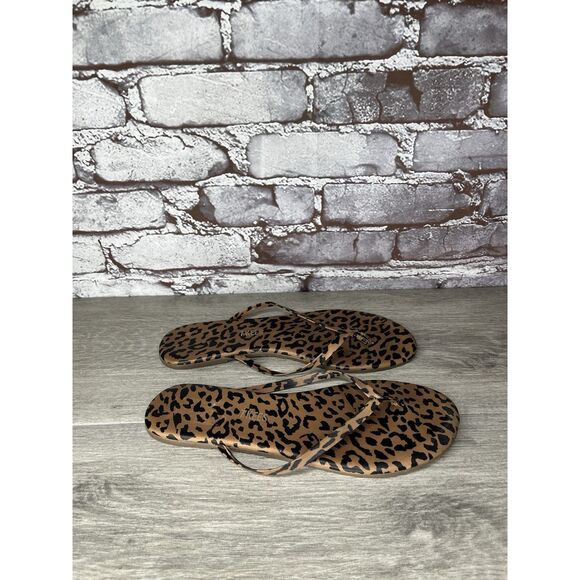 Tkees Studio Exotic Cheetah Print Thong Flip Flops Sandals Women Sz 8M US/39EU - Picture 15 of 16